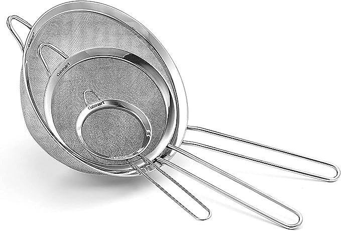 Cuisinart Mesh Strainers, 3 Pack Set, CTG-00-3MS Silver | Amazon (US)