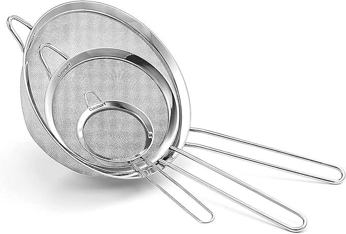 Cuisinart Mesh Strainers, 3 Pack Set, CTG-00-3MS Silver | Amazon (US)