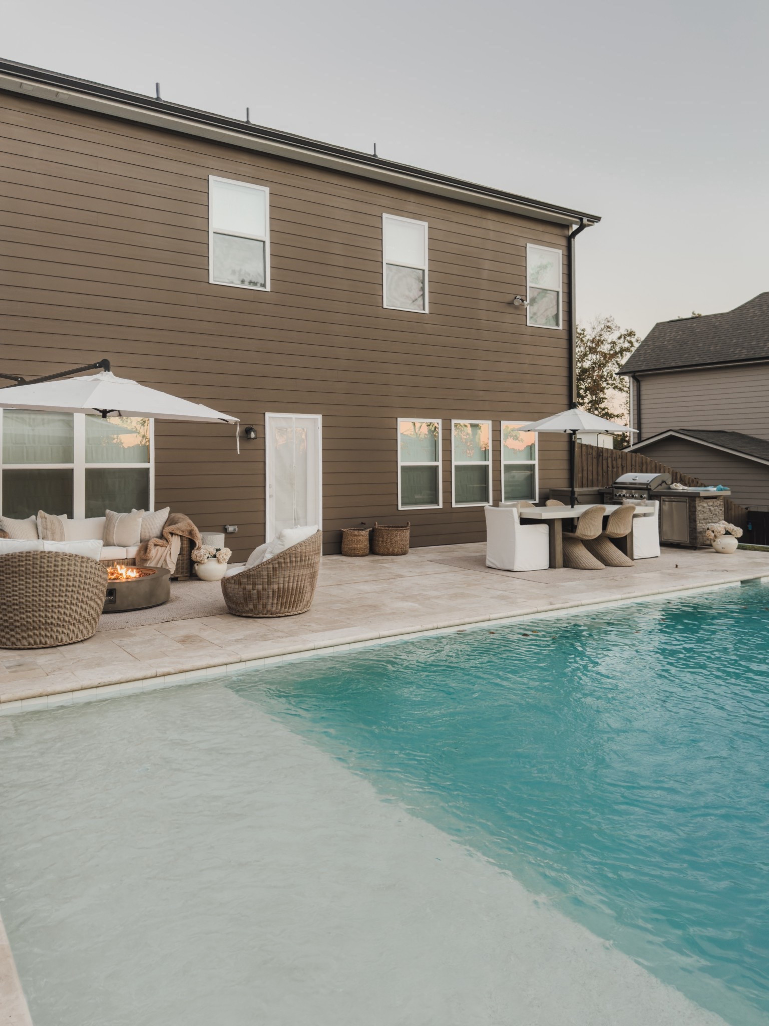 Simplified our back patio for fall and I’m so excited for more dinners out here and plenty of cozy fires.

This all-weather wicker set has truly impressed me — my best friend used it for a summer before gifting it to me, and after another full season, it’s still holding up so well. The weave, the cushions, everything has stayed in great shape.
It’s the perfect spot to unwind and enjoy these cooler evenings.

#LTKHome #LTKSeasonal #LTKSaleAlert