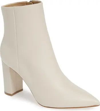 Ulani Pointy Toe Bootie (Women) White Booties Outfit White Heeled Booties Fall Booties 2023 | Nordstrom