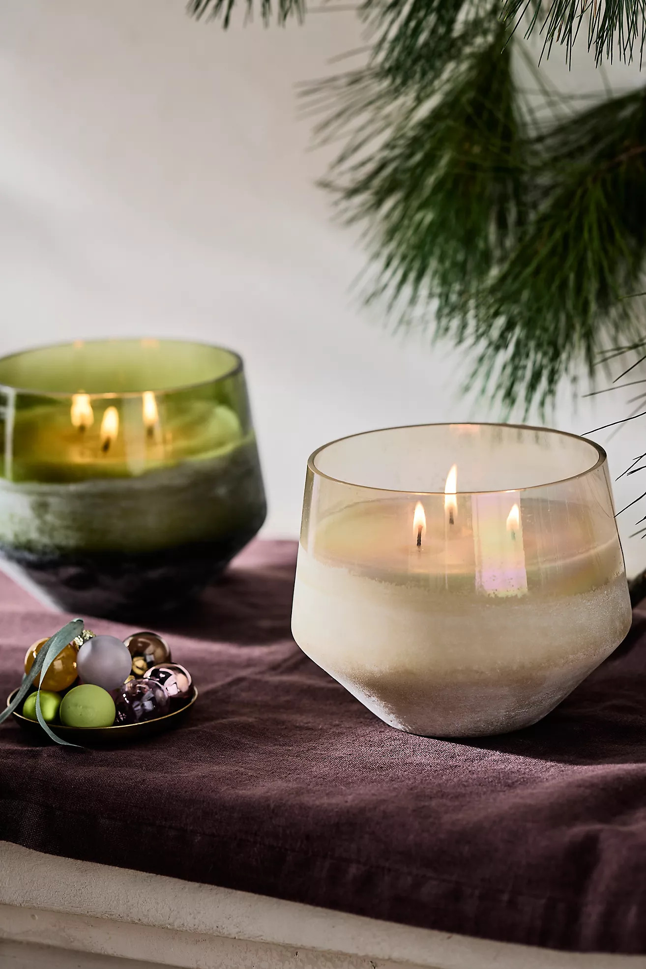Illume Sanded Glass Candle, Holiday | Terrain