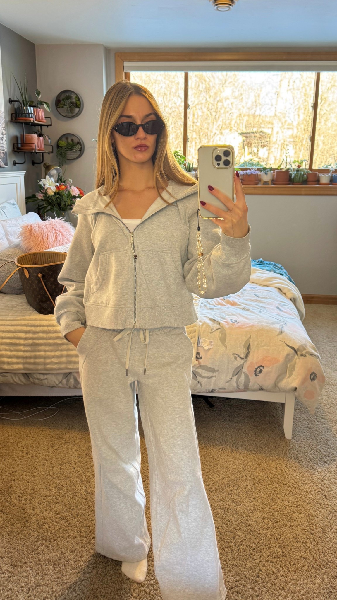 A matching set and mini sunnies. An easy effortless outfit that looks so put together. Perfect for running errands or grabbing a coffee with your girlfriends ￼￼

#LTKPetite #LTKootd #LTKgrwm