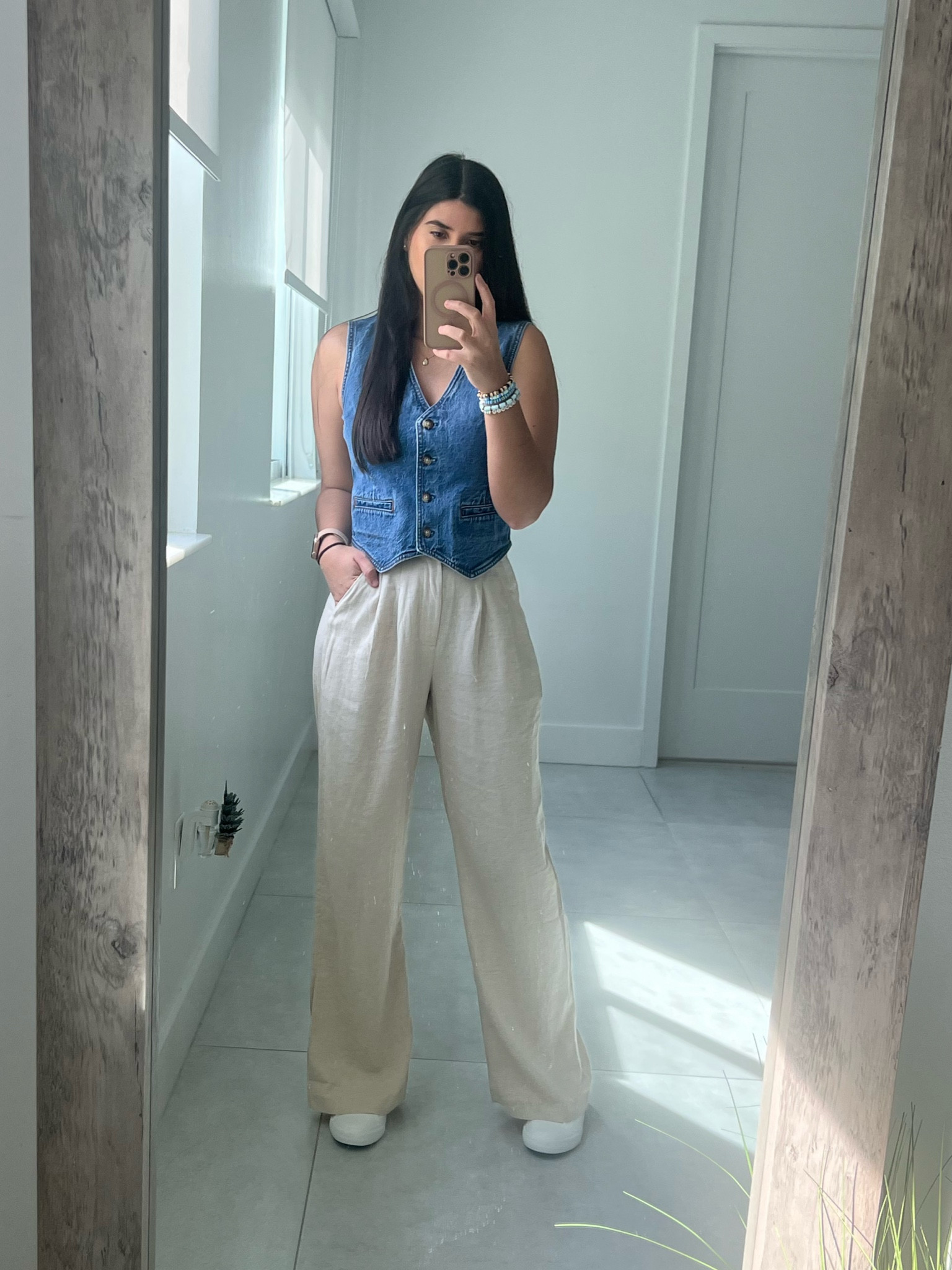 Pants ON SALE only $18.99!!! 
Denim meets comfort with this effortlessly chic look 💙✨ Perfect for a casual day out! Shop my outfit details on #LTK! #LTKSpringStyle #LTKCasual #DenimLove #NeutralTones #EffortlessChic #OutfitInspo #LikeToKnowIt #LTKStyling #WeekendVibes

#LTKParties #LTKTravel #LTKStyleTip