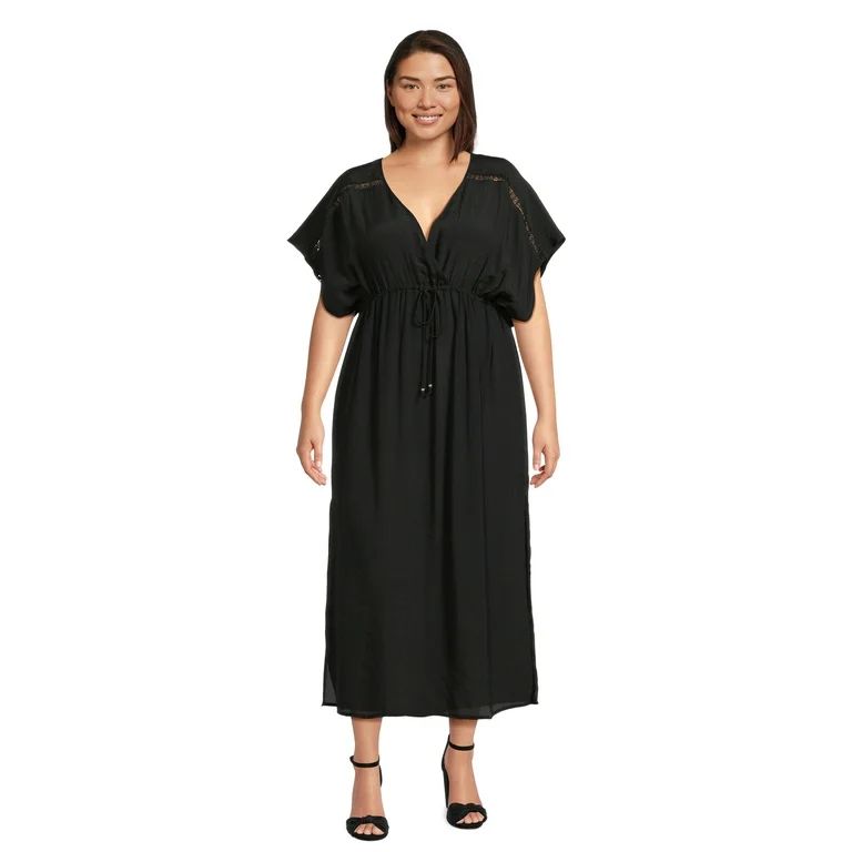 Time and Tru Women's and Women's Plus Midi Woven Coverup, Sizes S-3X | Walmart (US)