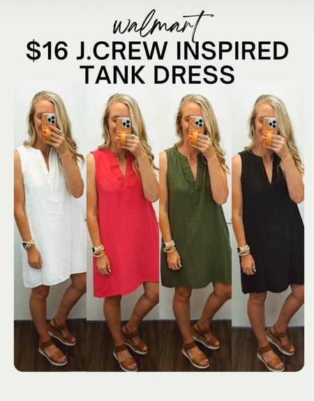 Walmart $16 J.Crew inspired tank dress. Runs true to size, I’m wearing a size small. 




Walmart fashion. Affordable style. Time and tru. Summer dress. Gauze dress. 

#LTKFindsUnder50 #LTKxWalmart #LTKSaleAlert