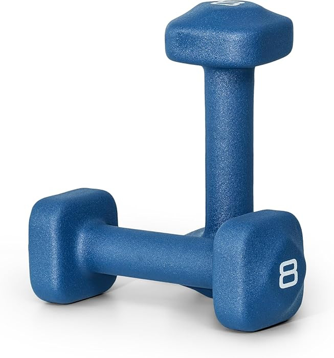 Tone Fitness Neoprene Dumbbell Weight Pairs with Anti-Roll Square Head | Multiple Options | Amazon (US)