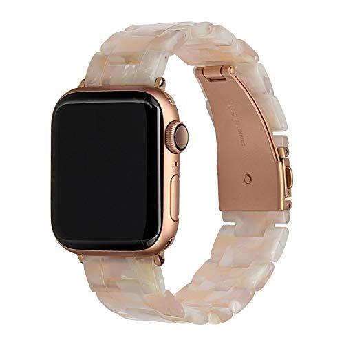 MAIRUI Compatible with Apple Watch Band 44mm 42mm, Resin Bracelet Lightweight Replacement for iWa... | Amazon (US)