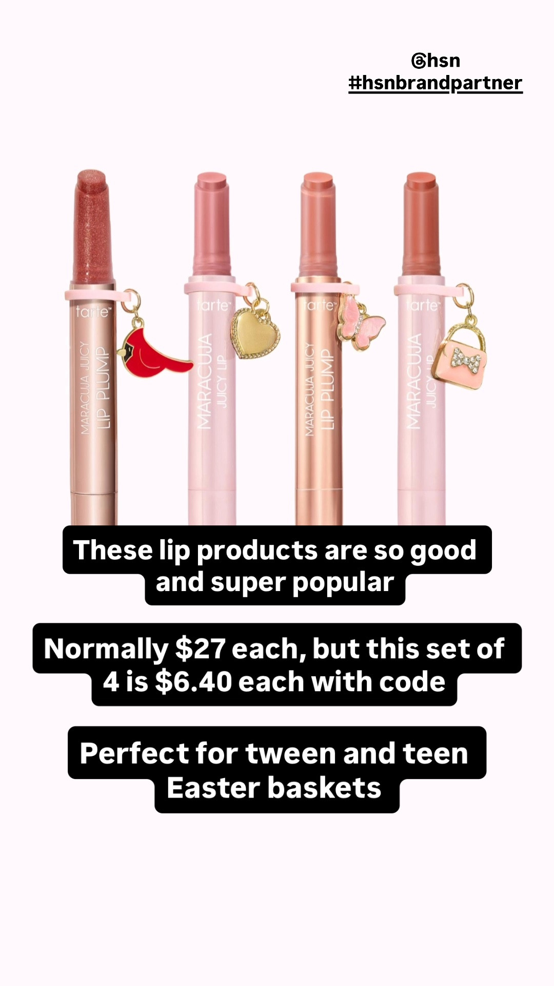 I think it’s safe to say I love Tarte! These lip products are so good and super popular. (Perfect for tween and teen Easter basket stuffers especially with these cute charms!)

Usually they are $27 each but this set of 4 works out to $6.40 each with the code WELCOME2026

That is a WILD price! (And they have free shipping!)



#LTKSpringSale #LTKBeauty #LTKSaleAlert