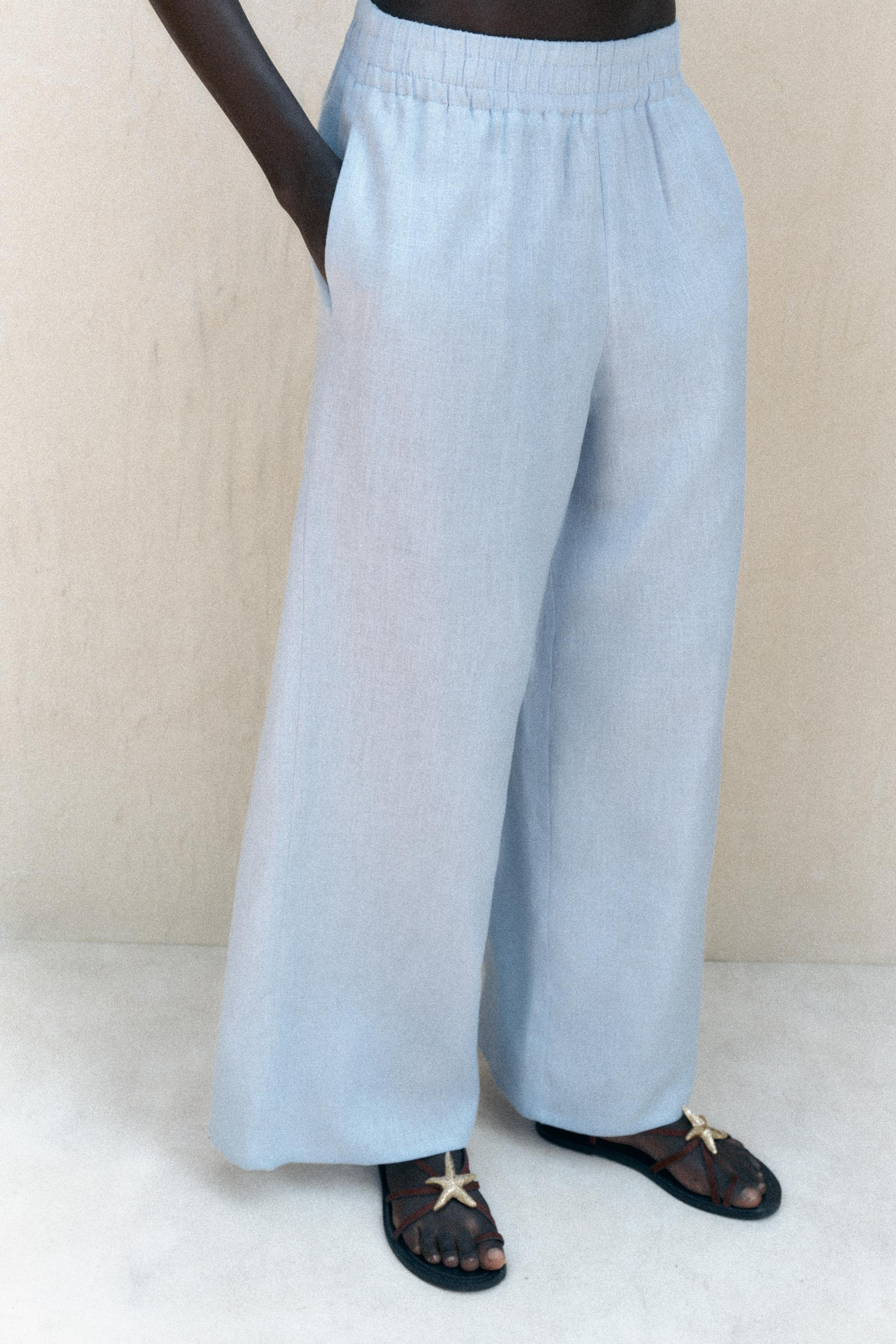WIDE LINEN PANTS | Zara US