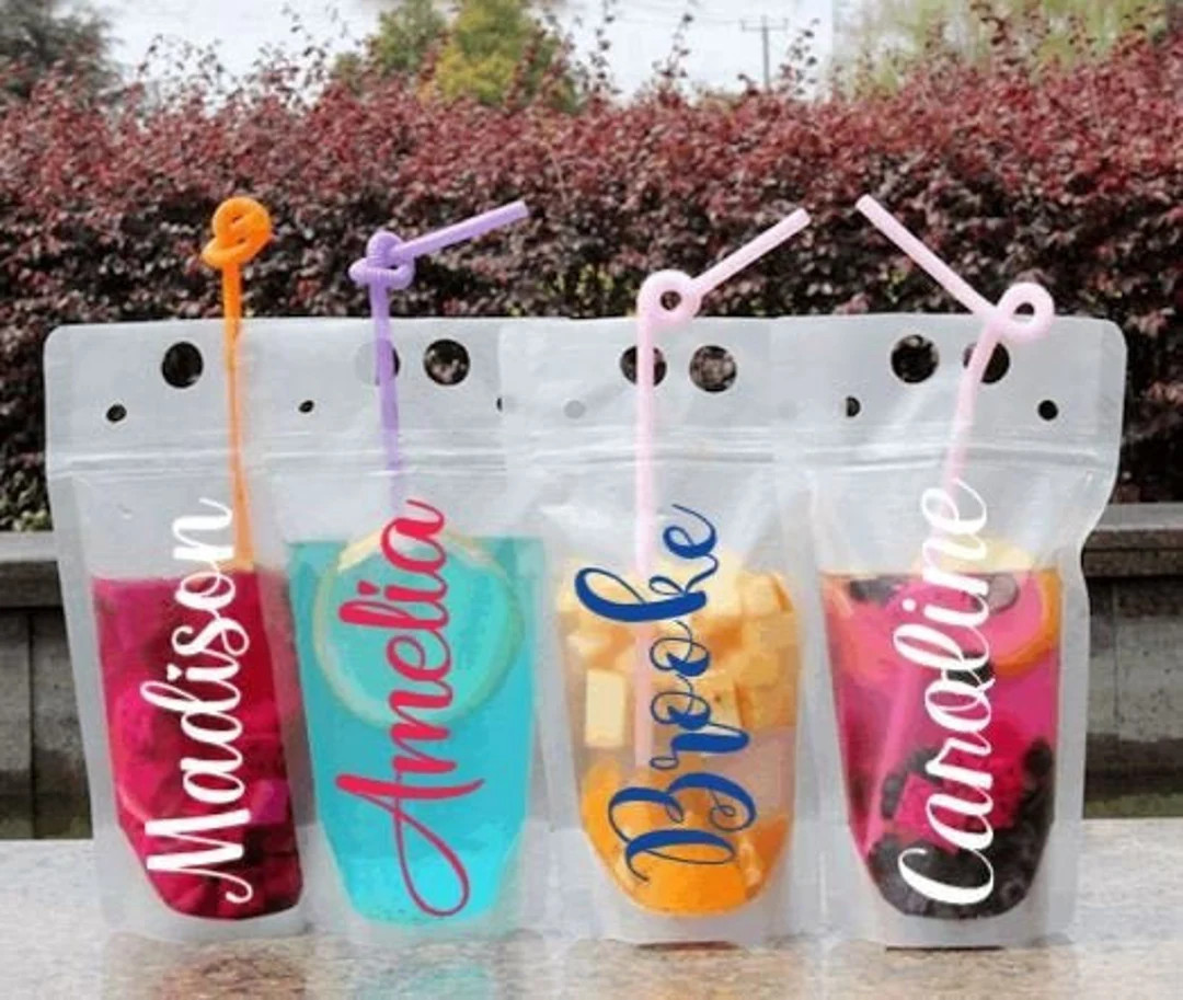 Personalized Adult Drink Pouches, Adult Beverage Pouch, Pool Party, Adult Party Favors, Bachelore... | Etsy (US)
