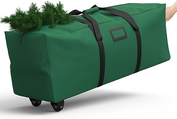 Rolling Christmas Tree Storage Bag 9 Ft Xmas Artificial Disassembled Trees, 600D Waterproof Oxfor... | Amazon (US)