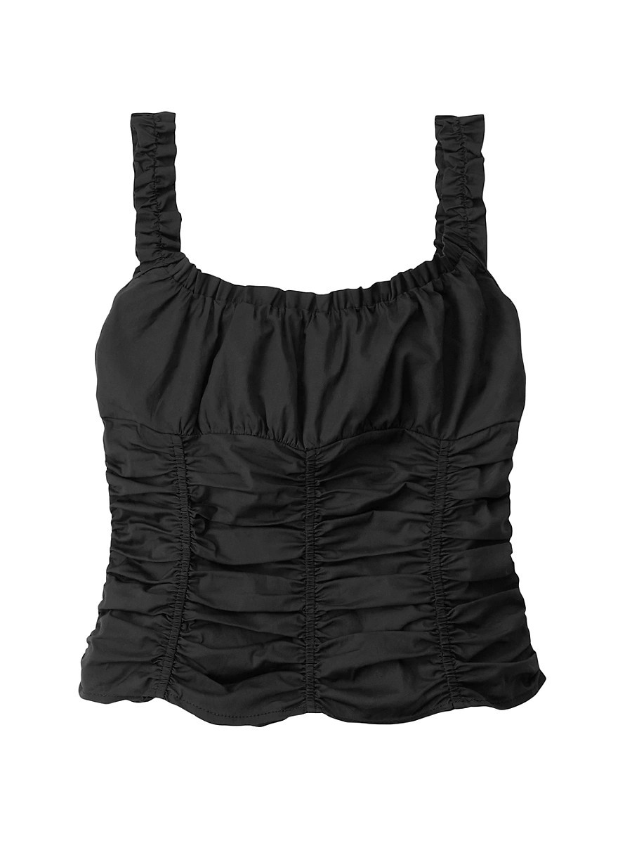 Women's Nic Ruched Top - Black - Size XL | Saks Fifth Avenue