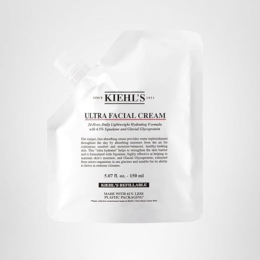 Kiehl's Ultra Facial Cream, with 4.5% Squalane to Strengthen Skin's Moisture Barrier, Skin Feels ... | Amazon (US)