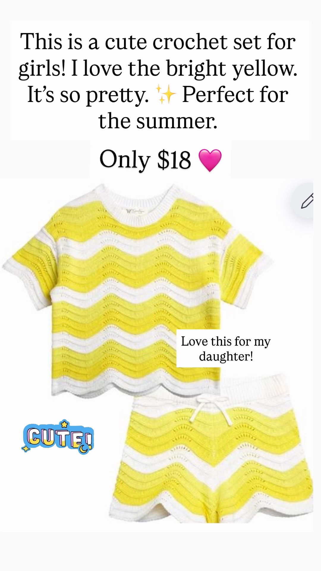 Cutest crochet set for girls ❤️

#LTKKids