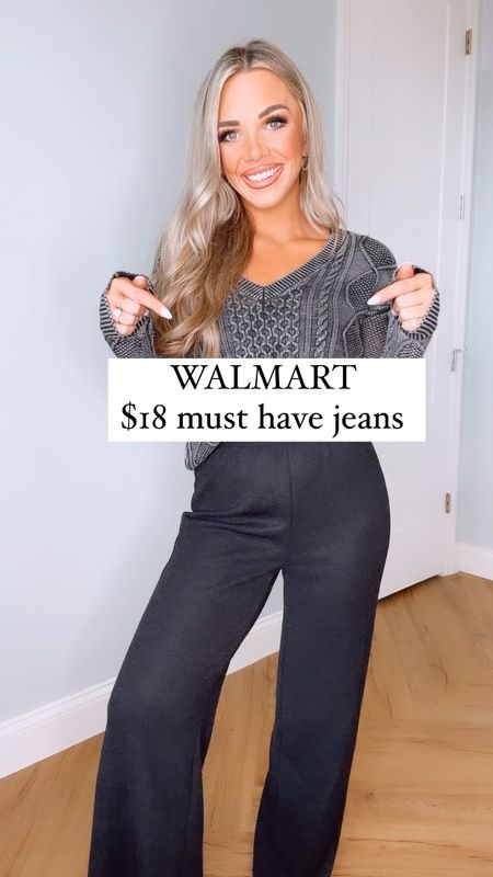 Waffle knit seamless stretchy layer top size small $7.98 available in 5 colors. jeans I sized up to a 5 bc I wanted them to be a looser fit, they have really good stretch to them. sandals TTS on sale $14.88 #walmart #walmartfashion #denim 

#LTKstyletip #LTKSeasonal #LTKfindsunder50