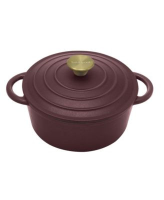 Sedona Kitchen Enamel Cast Iron 3 Quart Dutch Oven with Lid - Matte black | Macy's