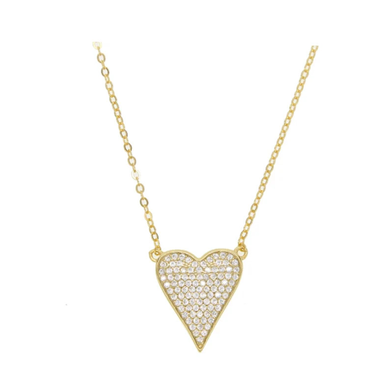 Full Heart Pendant Necklace | Accessory Concierge