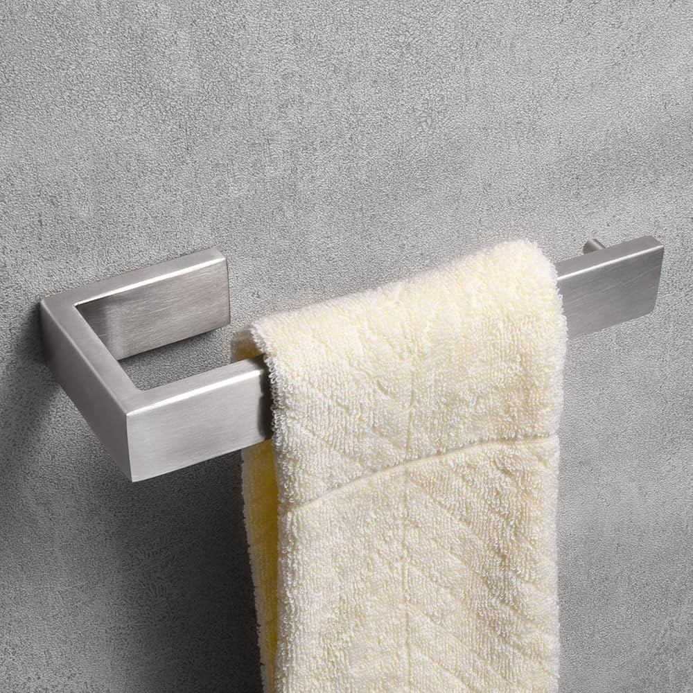 Nolimas Bathroom Hardware Towel Bar SUS 304 Stainless Steel Square Towel Ring Shelf Holder Rack for  | Amazon (US)