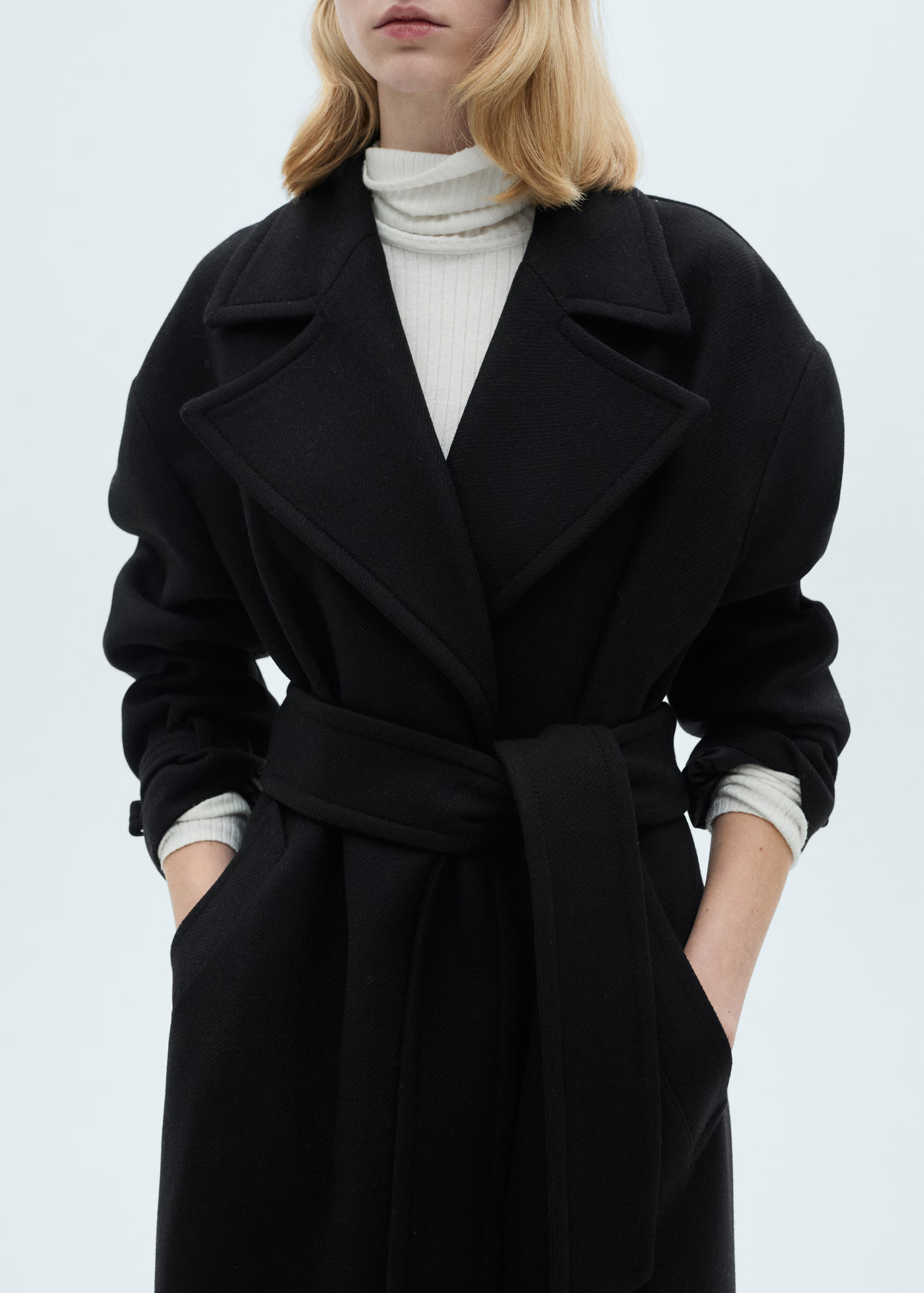 Maxi lapel Manteco wool coat - Women | MANGO USA | Mango (US/MX/AU)