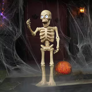 Home Accents Holiday 3 ft. Halloween Classics Animated LED Dancing Skeleton 23PA36591 - The Home ... | The Home Depot