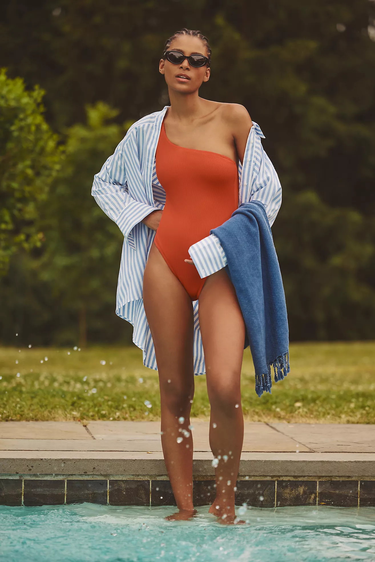 By Anthropologie Oversized Buttondown Cover-Up Shirt | Anthropologie (US)