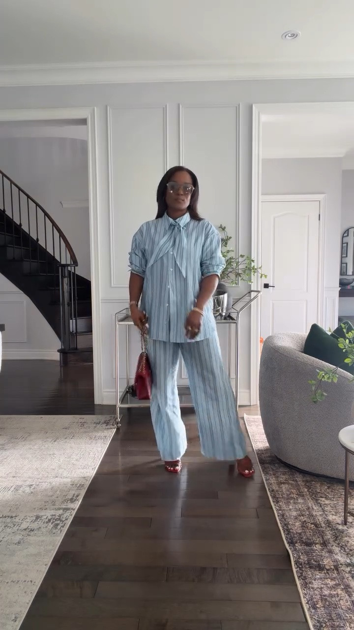 Basic but Never Boring: Episode 7 💙♥️
When you want to look elevated with zero effort, reach for a coord set. It takes the guesswork out of styling a look, so you can focus on the fun part—the accessories.

For today’s Basic but Never Boring look, I’m styling this lightweight blue cord set. To give it some personality, I added a vibrant pop of color with red heels and a matching red purse, then leveled up the shine with a stack of gold bracelets and classic hoops.

Proof that you don’t need a complicated outfit to make a statement.

#BasicButNeverBoring⁠ ⁠#OOTD⁠ ⁠#CoordSet⁠ ⁠#PopOfColor⁠ ⁠EffortlessStyle⁠ ⁠ElevatedBasics⁠ ⁠StyleInsp