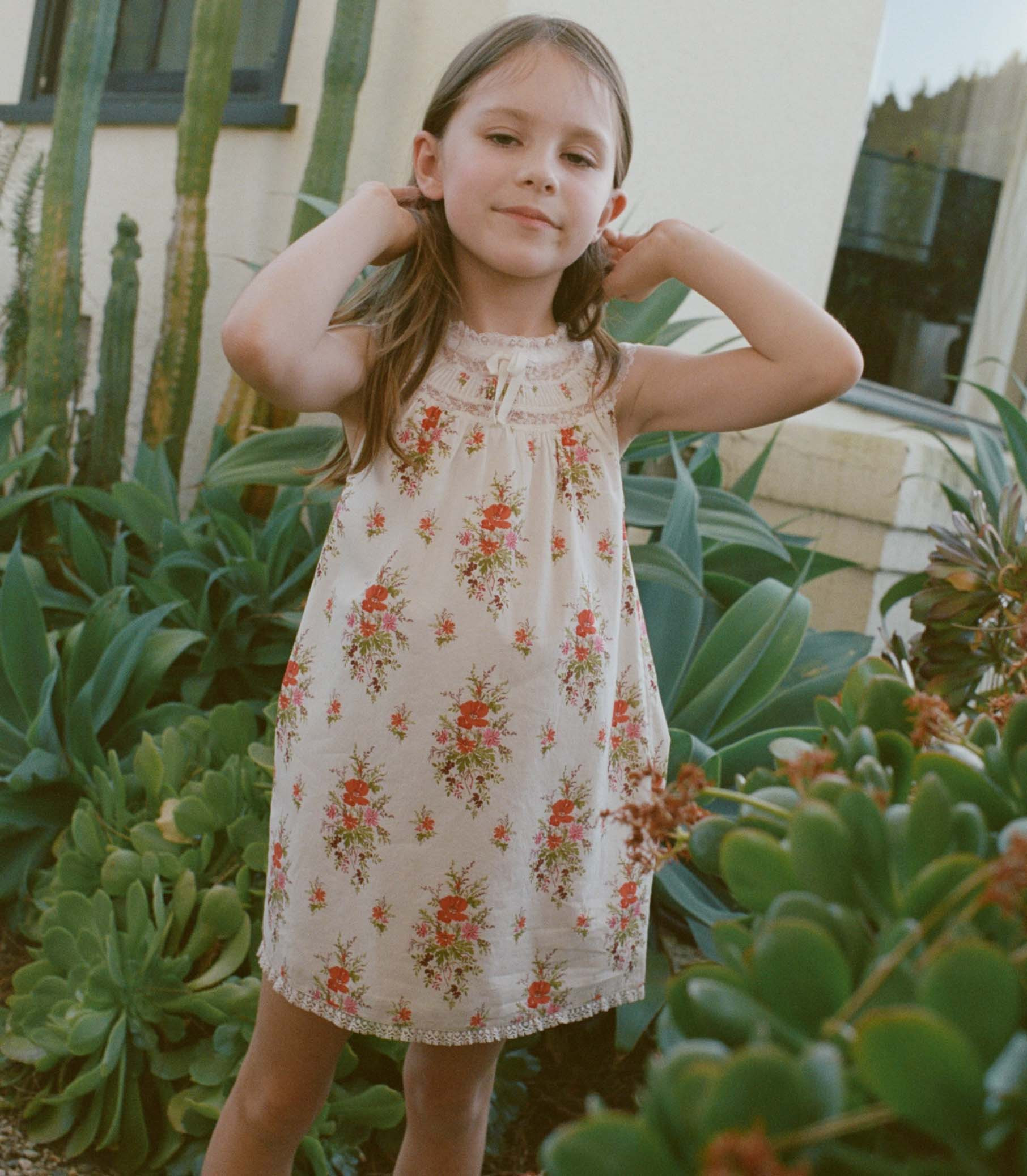 Little Danses Dress - Rose Petit Bouquet De Chamonix | DÔEN | DOEN