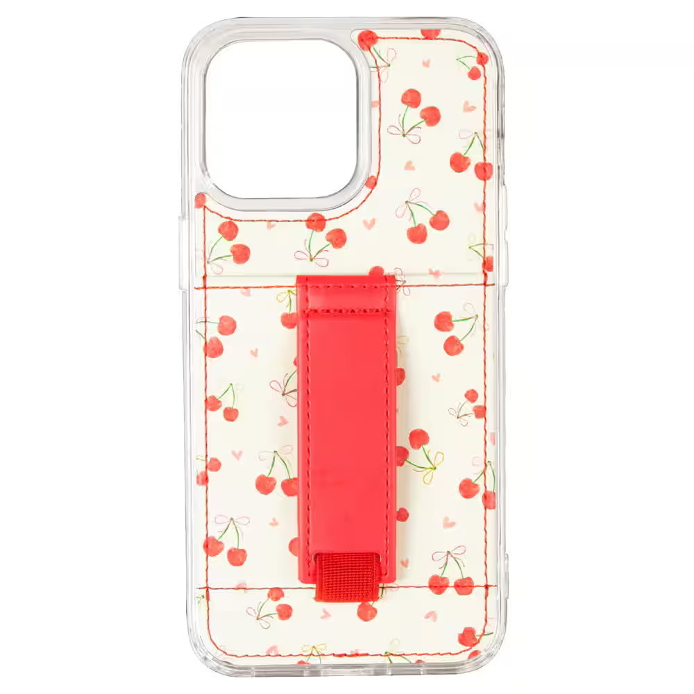 Walli Cases - Phone Case with Wallet and Finger Strap for Samsung S25 - Cherry on Top | Best Buy U.S.