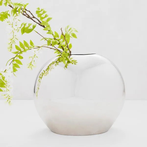 Orion Vase | Silver | Décor Vase | Z Gallerie | Large - 21.5"L x 17.75"W x 19.25"H | Aluminum | Z Gallerie