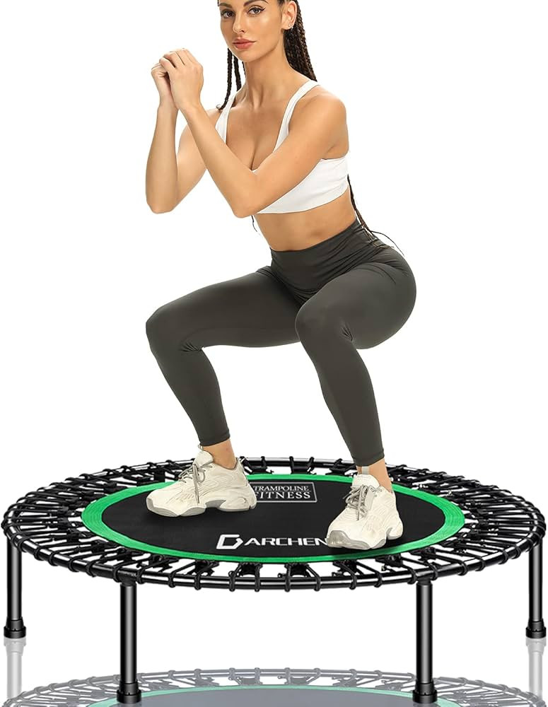 DARCHEN 450 lbs Mini Trampoline for Adults, Indoor Small Rebounder Exercise Trampoline for Workou... | Amazon (US)