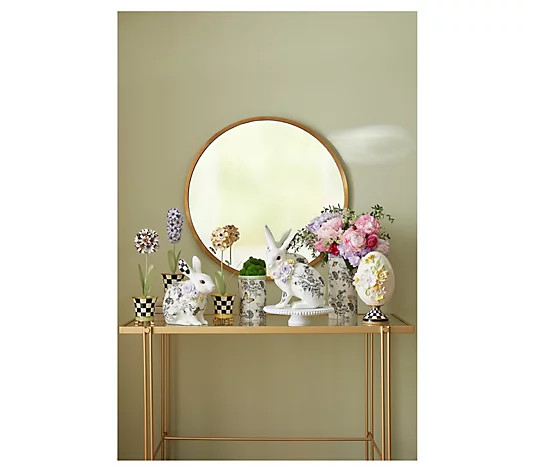 MacKenzie-Childs Botany Pedestal Egg - QVC.com | QVC