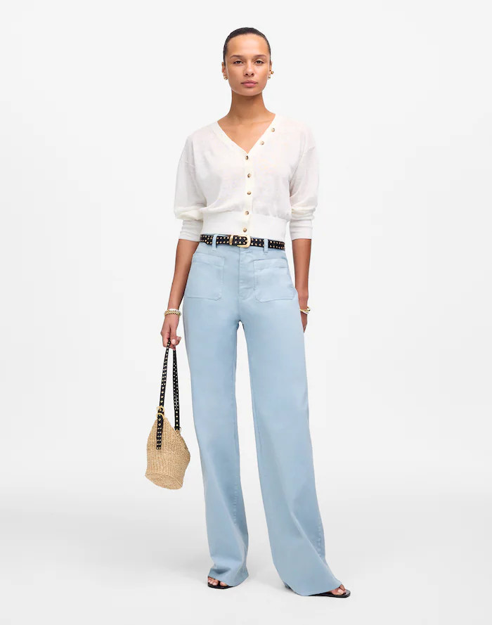 The Emmett Wide-Leg Pant: Patch Pocket Edition | Madewell