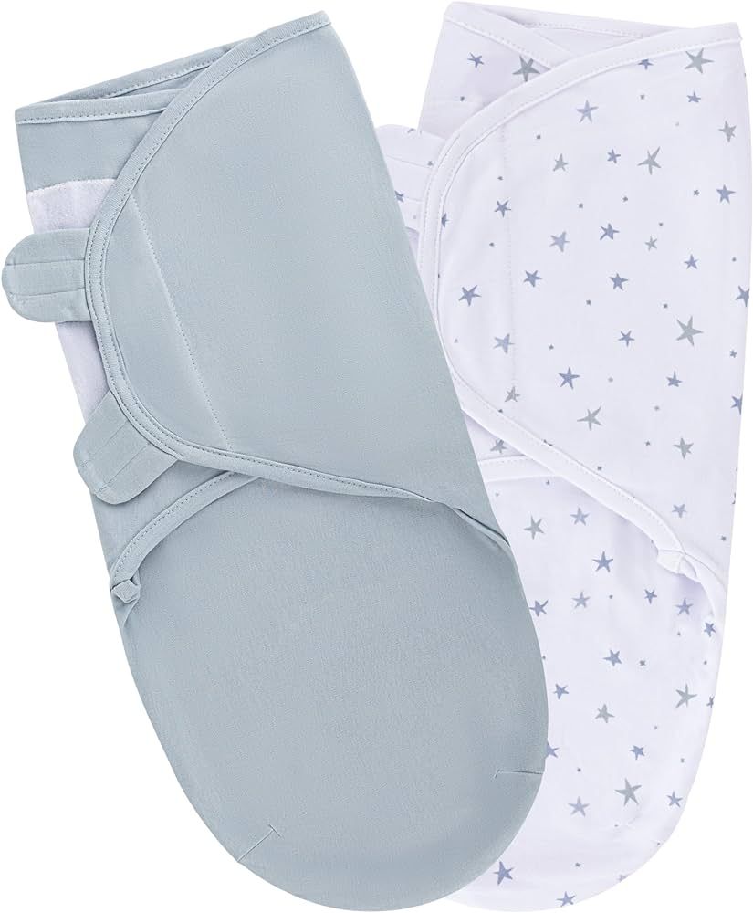 Baby Swaddle Blanket - 2 Pack Cotton Swaddle Blanket - Newborn Swaddle 0-3 Months, Newborn Essent... | Amazon (US)