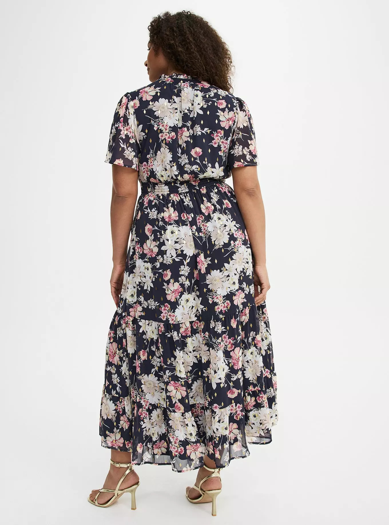 Ruffle Neckline Maxi Dress | Torrid (US & Canada)