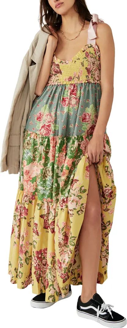 Bluebell Mixed Floral Cotton Maxi Dress | Nordstrom