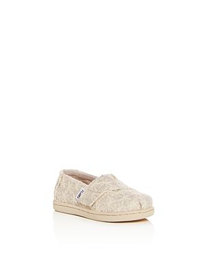 Toms Girls' Embroidered Daisy Glitter Alpargata Flats - Baby, Walker, Toddler | Bloomingdale's (US)