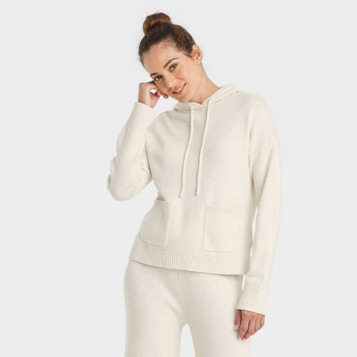 Women's Crewneck Hooded Pullover Sweater - A New Day™ | Target