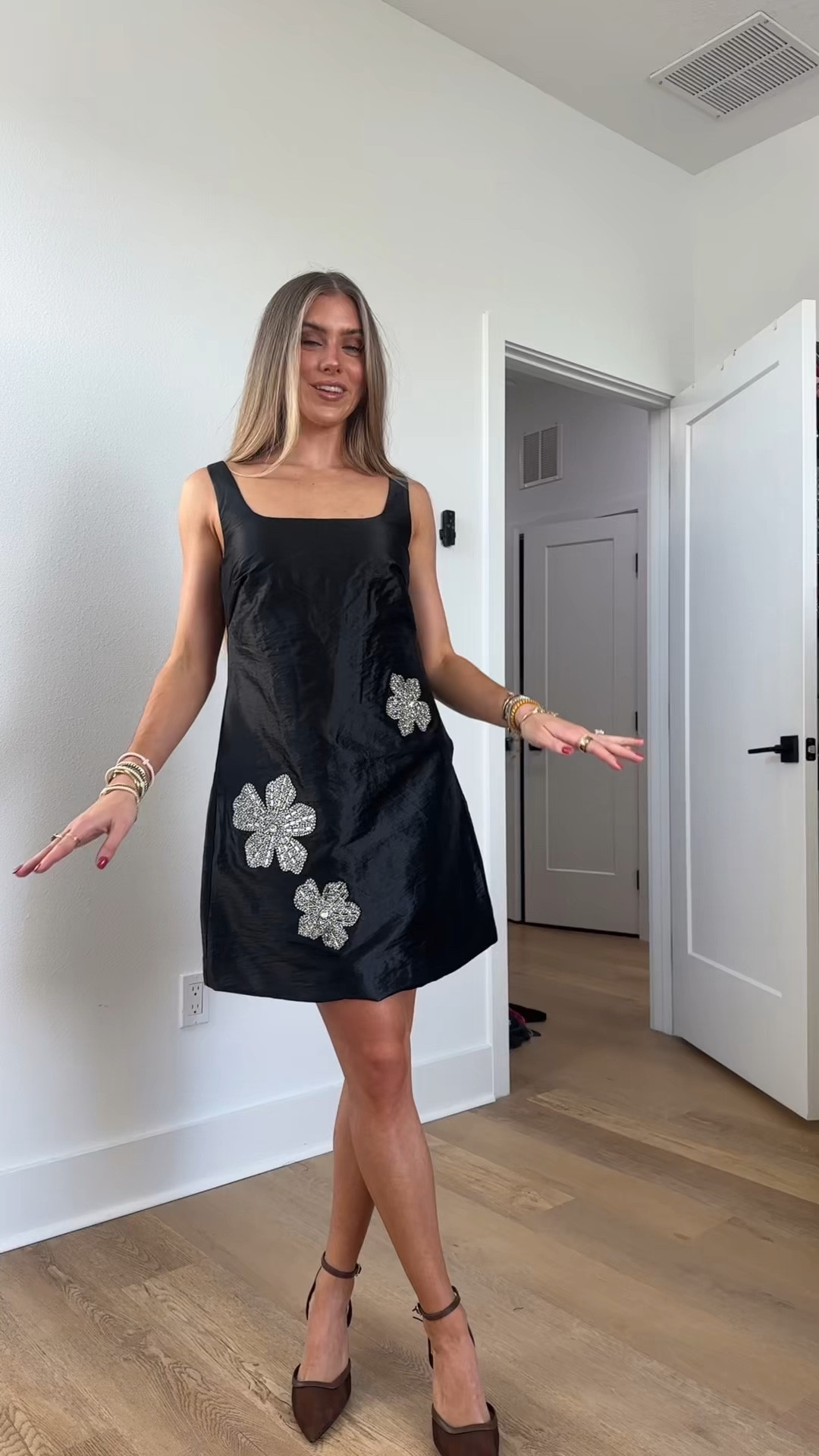 Holiday Outfit Inspo @walmart 😆 I stand by the fact that fall and winter Walmart clothes are the best they ever release everything is so cute while sticking to our budget and plays on all the trends too like longline cardigans, knits, and bold colors. Cannot believe these are actually from Walmart 😏Everything is under $38 and I am 5’4” size 24 waist for reference. @WalmartFashion

What I ordered: Madden NYC Women's Mesh Pointed Toe Heels, Size 8; Time and Tru Women's Solid Toggle Poncho, Medium Heather Grey, Size S/M; Scoop Women’s Embellished Taffeta Mini Dress, Size XS; Scoop Women’s Oversized Cable Knit Sweater, Midweight, Size XS; Scoop Women's Front Maxi Cardigan Sweater, Midweight, Size XS; No Boundaries Sequin Hot Shorts 2.5'' Inseam, Size XXS; Scoop Women's Rib Knit Seamed Maxi Dress, Size XS; Free Assembly Women’s Beaded Sweater Dress, Size XS; No Boundaries Fashion Icon Sweater, Size S; Madden NYC Women’s Drop Waist Dress with Long Sleeves, Size XXS; Free Assembly Women's Beaded Sleeveless Midi Sweater Dress, Size XS; Chaps Men's Cotton Novelty Holiday Crewneck Sweater, Size M

#walmartfinds #walmart #walmartfashion #walmarthaul #walmartclothing #winterfashion #winterclothinghaul #fallclothinghaul #fallhaul #walmartstyle #fyp #walmartfashion2025 #walmartfallfashion walmart haul, walmart clothing haul, affordable fashion, clothing haul, fall clothing haul, winter clothing haul, walmart fashion, walmart finds, walmart fashion 2025. @walmartstyle 


#LTKFindsUnder50 #LTKootd #LTKHoliday