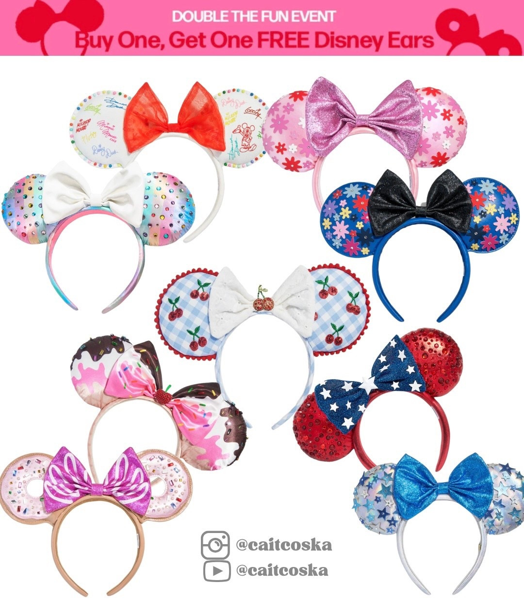 ✨DOUBLE the Disney magic✨ 

Baublebar is running a Buy One, Get One FREE deal on their iconic Minnie Mouse ears and it’s as magical as it sounds.

🎀 I linked my absolute favorites, think sparkles, sequins, sprinkles, and the cutest bows. Perfect for upcoming park trips, birthdays, or just adding a little ✨pixie dust✨ to your day.

🛍️ Don’t wait, this BOGO won’t last long! Tap to shop before your favorites disappear like Cinderella at midnight.

#LTKFindsUnder50 #LTKSaleAlert #LTKSummerEdit