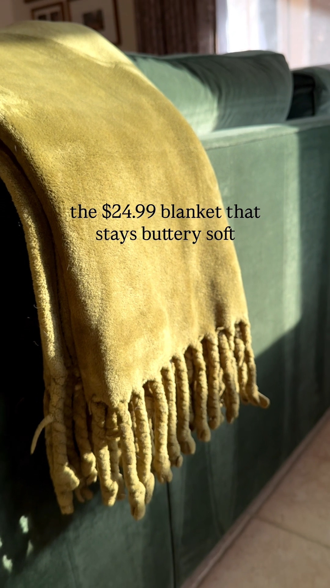 can you believe this blanket is almost 7 years old?! i’ve continuously purchased these blankets throughout the years as gifts because they are that good! they wash well and have maintained their velvet soft feel. this blanket lives on our living room couch because i know i can wash it over and over again!

this color is an older olive color, but there is another pretty green this year! 

sofa color is “essex”

#LTKSaleAlert #LTKSeasonal #LTKootd