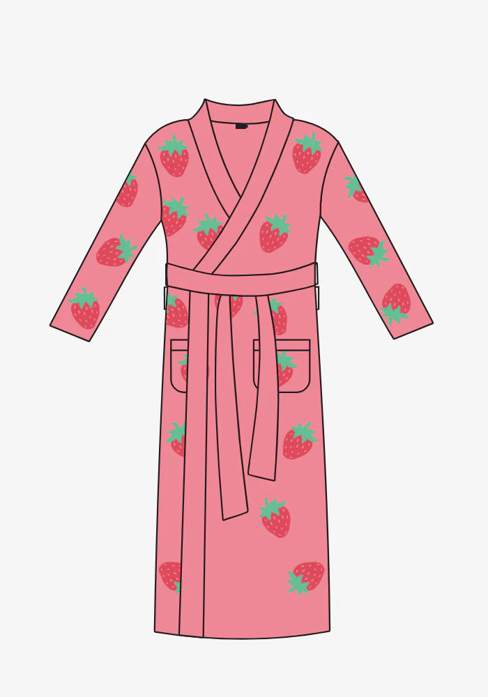 Strawberry Buttery Robe- Women's | The Styled Collection