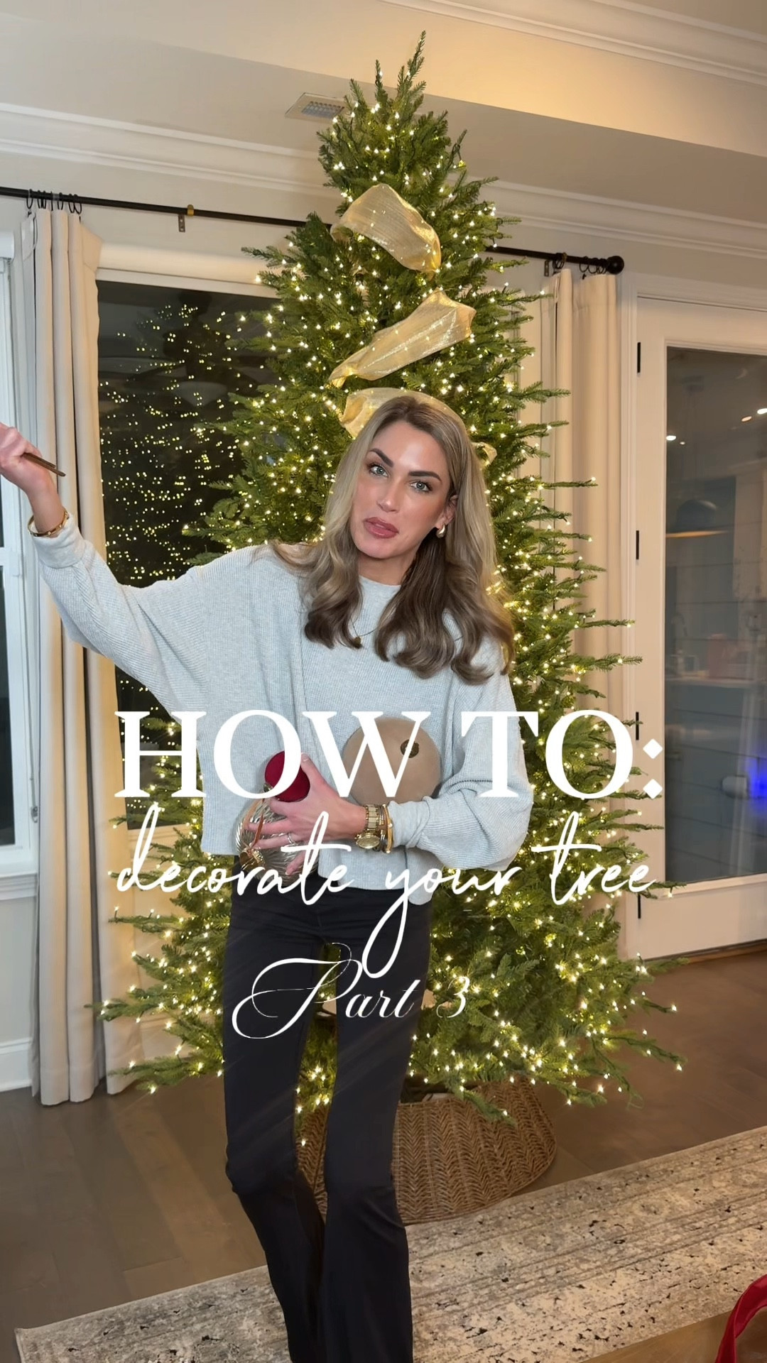 How to decorate your tree part 3! 🎄

Highlights 
1. FOAF. FOAF needs to happen FIRST. Then ribbon. Fill it up! 
2. When considering what type of filler ornaments to use make sure they are light as a feather! These here are shatterproof and a set of 4 is $12. Also make sure they’re not one-toned. Anything that has texture and is also reflective is KEY!
3. Foliage is your new best friend (aside from me of course). Use it to give your tree some body yadi yadi yadi yadi.

Comment LINKS for all of my favorite things used here! 

Ps, Ive heard your screams loud and clear and I talked as slow as I possibly could here!! AND I added captions for yall!! 😂 


•
•
Christmas tree decorating, viral Christmas tree, Home Depot trees, Lowe’s, Target holiday, Walmart my Texas house,  tree ribbon, tree collar, ornaments mercury glass shatterproof , Ralph lauren Christmas 

#LTKHome #LTKHoliday