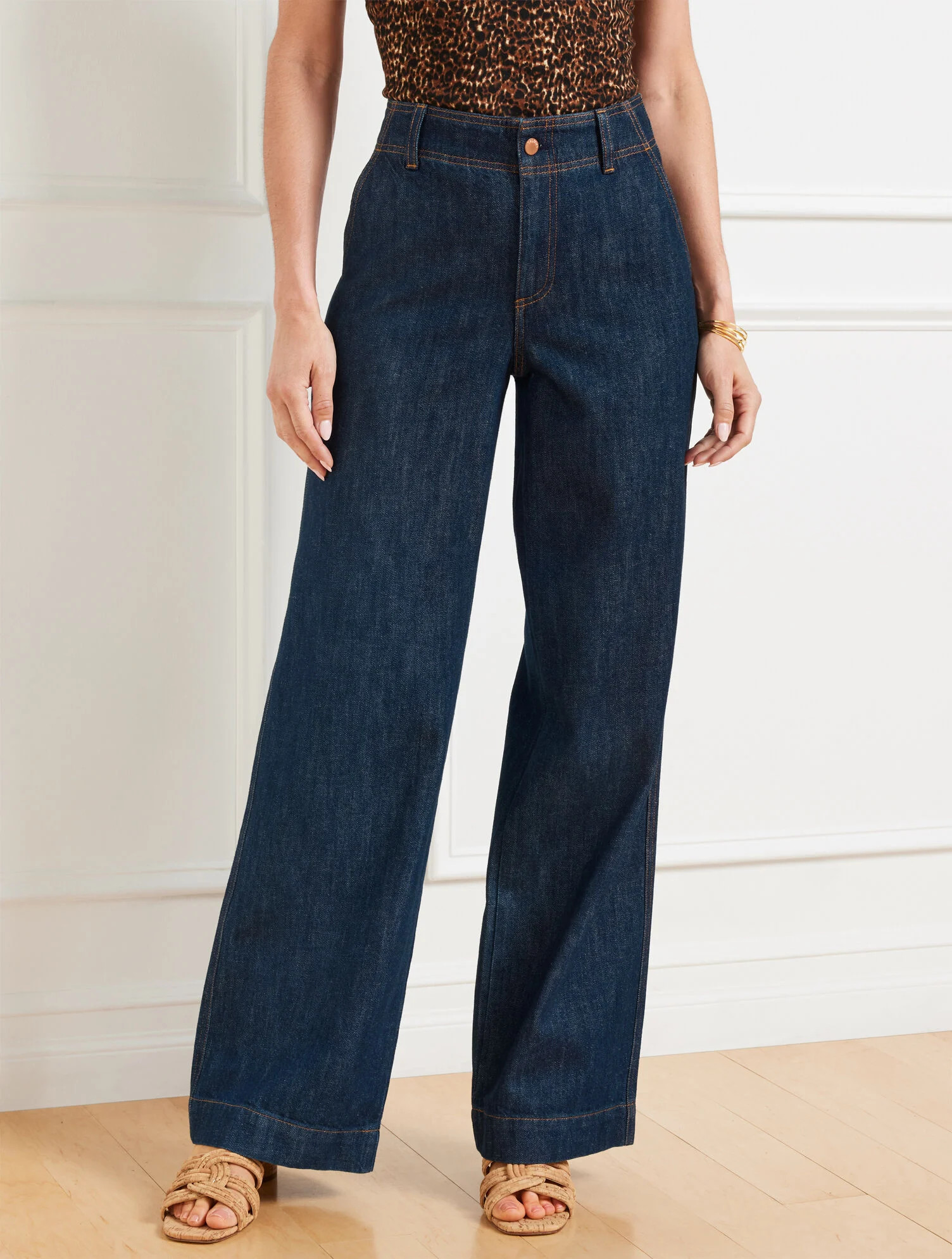 Relaxed Trouser Jeans - Charlotte Wash | Talbots