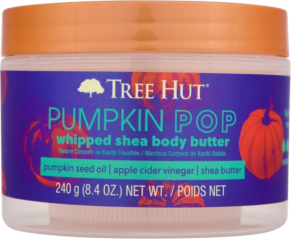 Tree Hut Pumpkin Pop Whipped Shea Body Butter | Long-lasting Hydration Leaves Skin Feeling Soft &... | Amazon (US)