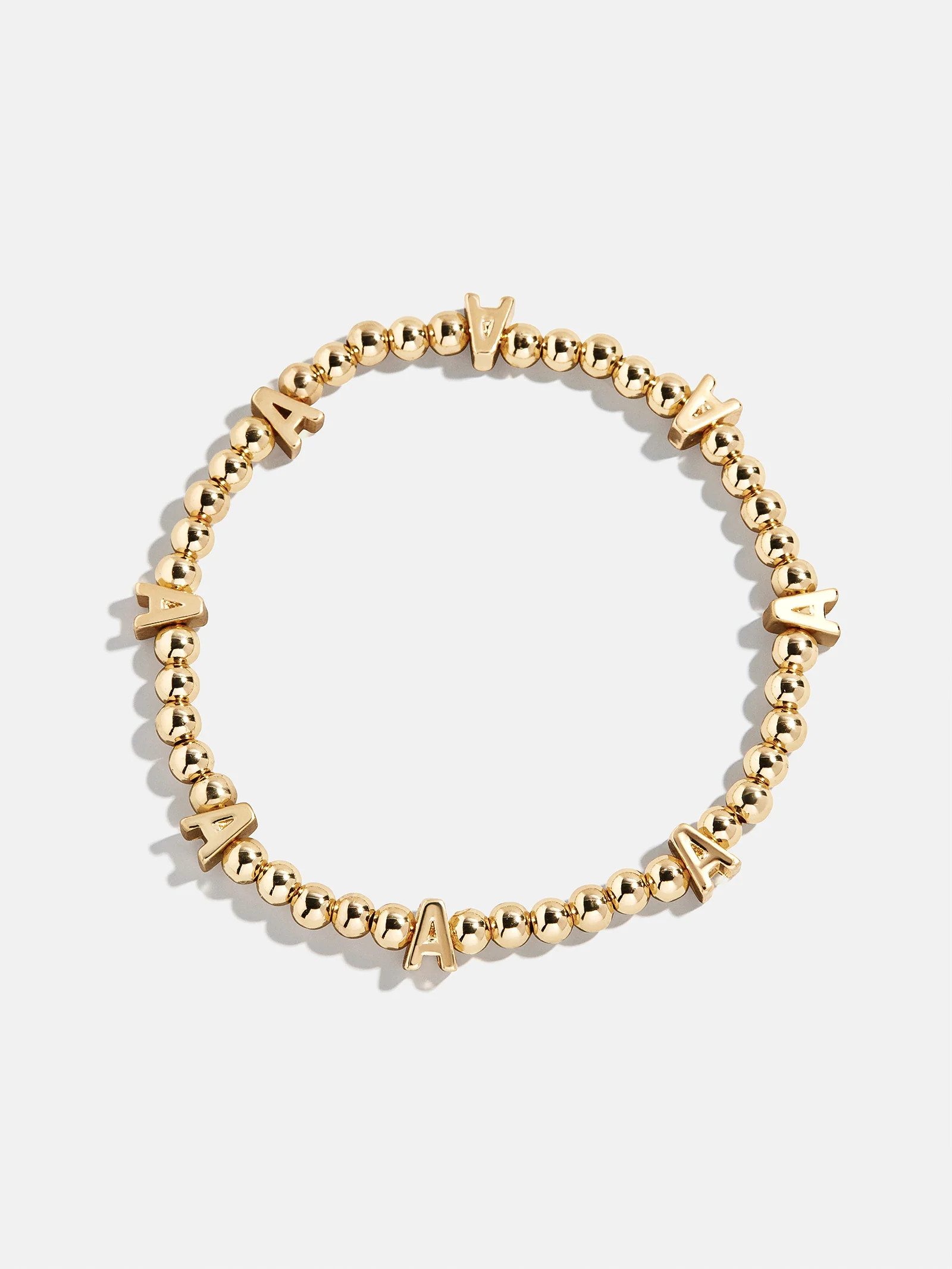 Gold Repeating Initial Pisa Bracelet - A | BaubleBar