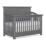 Evolur Waverly 5-in-1 Full Panel Convertible Crib in Rustic Grey, Greenguard Gold Certified , 58.75x | Amazon (US)