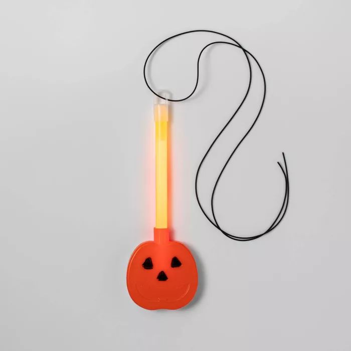 Orange Pumpkin Glow Stick Pendant Necklace Party Favor - Hyde & EEK! Boutique™ | Target