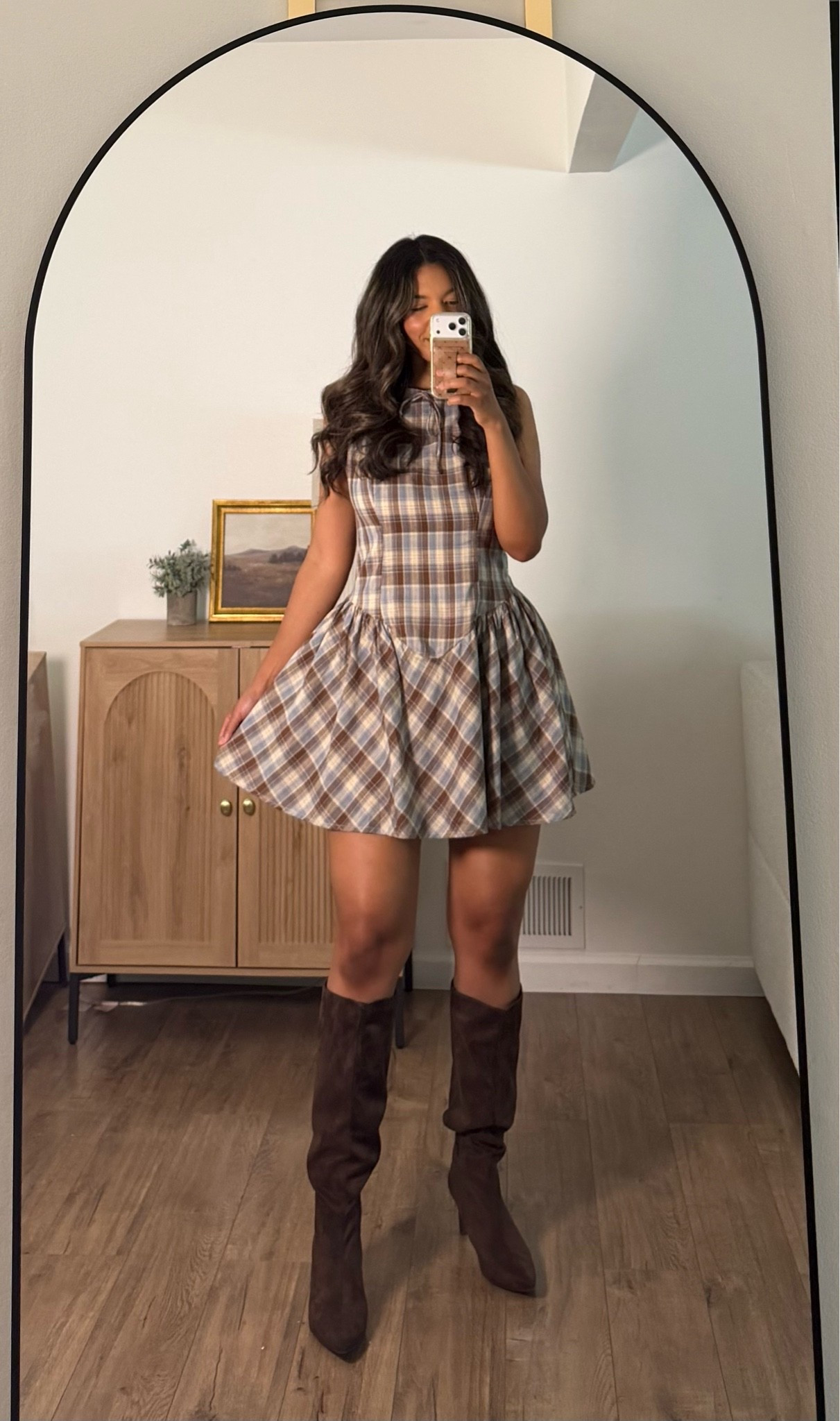 @Target new arrivals! It runs big! I’m wearing a medium and could probably size down to small! Plaid dress! Fall fashion

#LTKMidsize #LTKootd