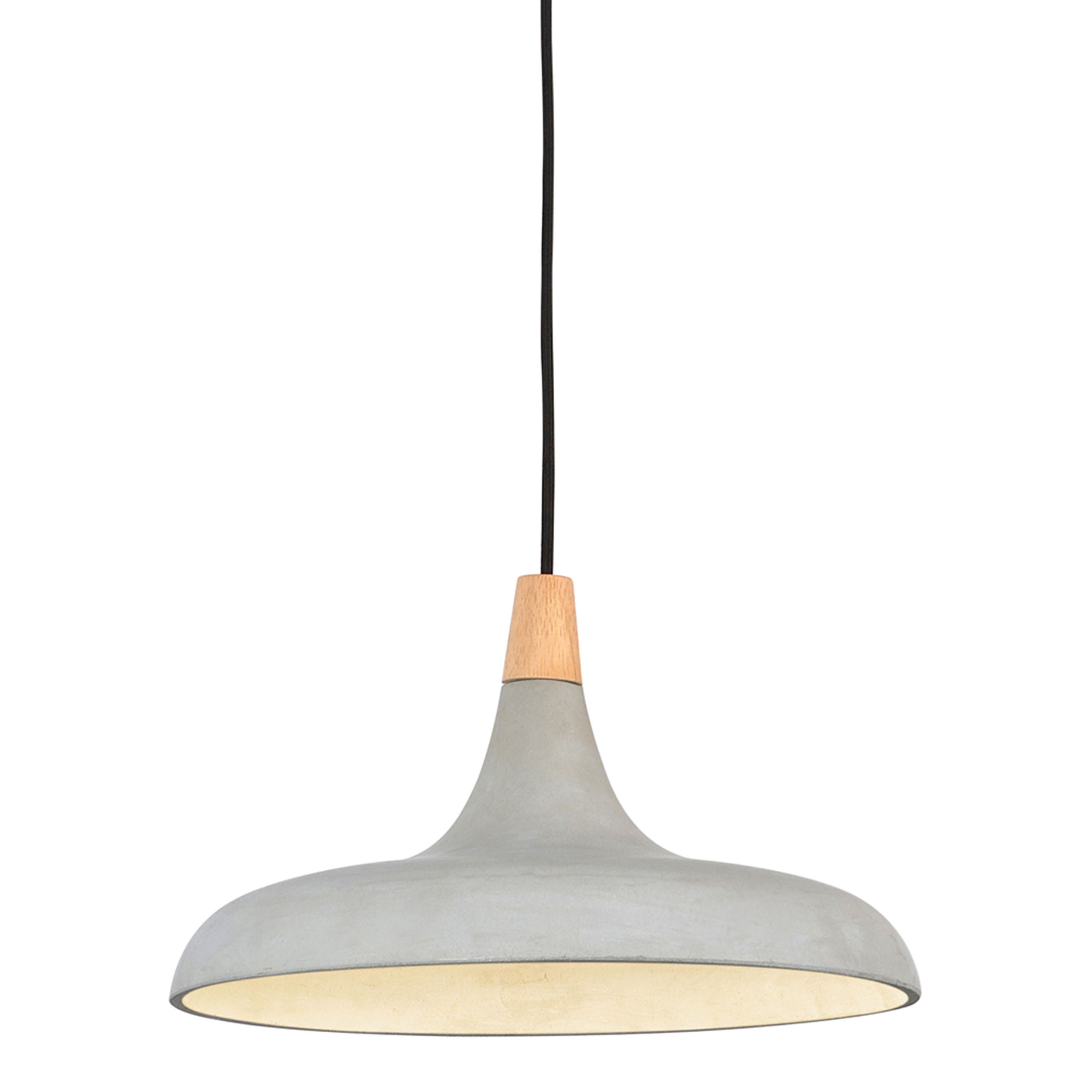 Hunter Concrete And Wood Pendant Lamp | World Market
