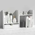 TY Arts & Culture Desktop Organizer Office Storage Rack Adjustable Wood Display Shelf White | Walmart (US)